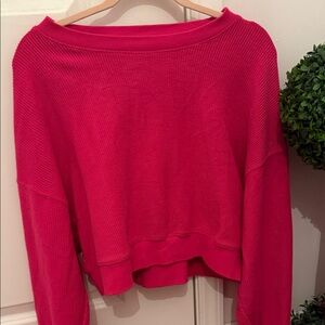 Dry Goods Women's Pink ribbed Sweater